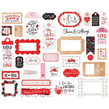 Scrapbooking  Cupid & Co. Cardstock Ephemera 33/Pkg Frames & Tags Stencil