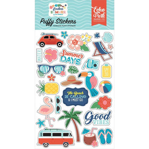 Scrapbooking  Echo Park Endless Summer Puffy Stickers stickers