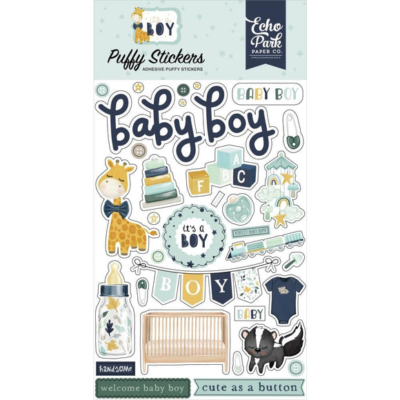 Scrapbooking  Echo Park It's A Boy Puffy Stickers stickers