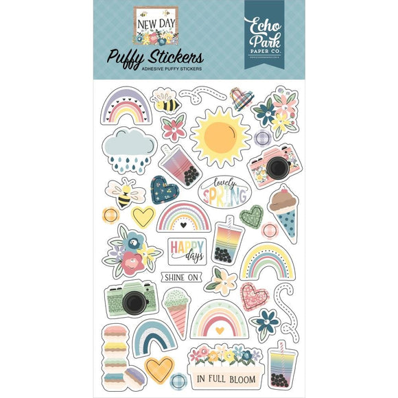 Scrapbooking  Echo Park New Day Puffy Stickers stickers