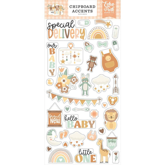 Scrapbooking  Echo Park Our Baby Chipboard 6