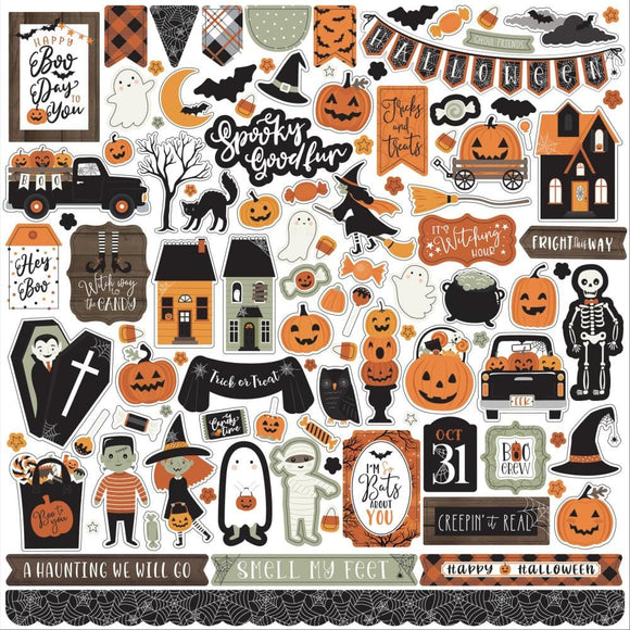 Scrapbooking  Echo Park Spooky Cardstock Stickers 12