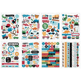 Scrapbooking  Echo Park Sticker Book Play All Day Boy 16 pages stickers