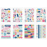 Scrapbooking  Echo Park Sticker Book Play All Day Girl 16 pages stickers