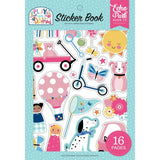 Scrapbooking  Echo Park Sticker Book Play All Day Girl 16 pages stickers