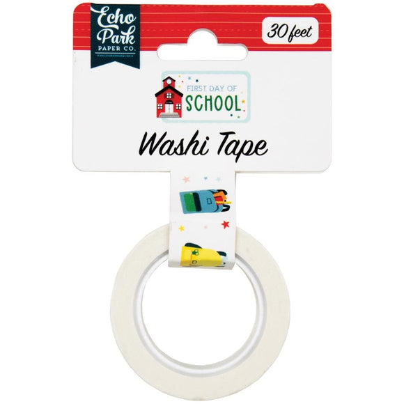 Scrapbooking  Echo Park First Day Of School Washi Tape 30' Backpacks WASHI