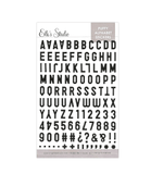 Scrapbooking  Elles Studio Black Puffy Alphabet Stickers Alphas