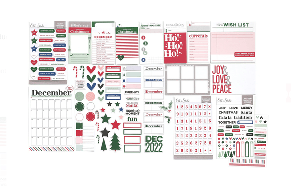Scrapbooking  Elles Studio Document December 2022 Kit Alphas