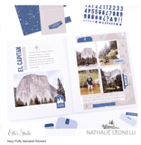 Scrapbooking  Elles Studio NEW Navy Alphabet Stickers Alphas