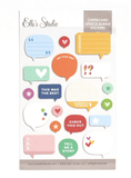 Scrapbooking  Elles Studio Chipboard Speech Bubble Stickers chipboards