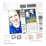 Scrapbooking  Elles Studio Knockout Words Metal Die dies