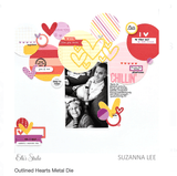 Scrapbooking  Elles Studio - Outlined Hearts Metal Die dies