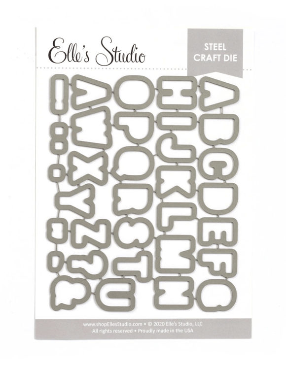 Scrapbooking  Elles Studio - Parker Alphabet Craft Die Set DIES