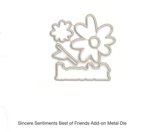 Scrapbooking  Elles Studio Sincere Sentiments Best of Friends Add-on Metal Die DIES