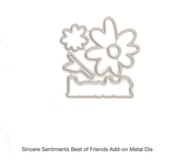 Scrapbooking  Elles Studio Sincere Sentiments Best of Friends Add-on Metal Die DIES
