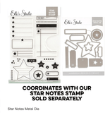 Scrapbooking  Elles Studio Star Notes Metal Dies dies