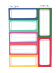 Scrapbooking  Elles Studio August 2022 Labels embellishments