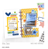 Scrapbooking  Elles Studio July 2022 Labels Embellishments