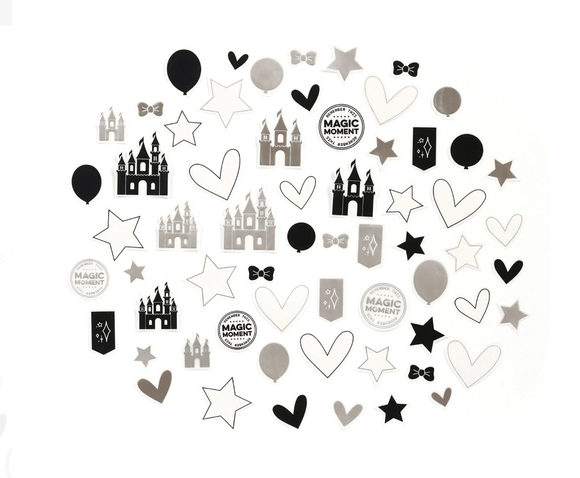 Scrapbooking  Elles Studio Magical Memories Vellum Die Cut Shapes Embellishments