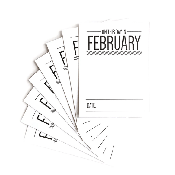 Scrapbooking  Elles Studio - On this day in February Journaling Tags Embellishments