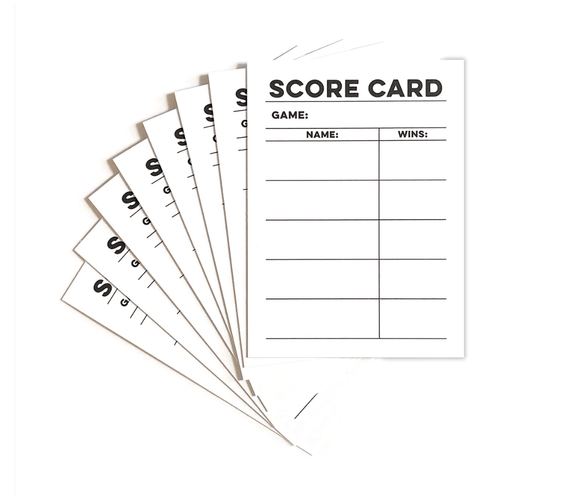 Scrapbooking  Elles Studio Score Card Journaling Tags 3x4 Embellishments