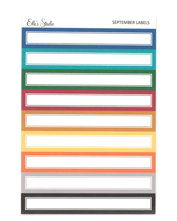 Scrapbooking  Elles Studio - September 2022 Labels Embellishments