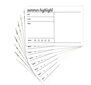 Scrapbooking  Elles Studio Summer Highlights 4 x 6 inch Journaling Tags Embellishments