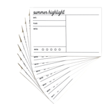 Scrapbooking  Elles Studio Summer Highlights 4 x 6 inch Journaling Tags Embellishments