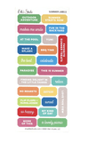 Scrapbooking  Elles Studio Summer Label Stickers Embellishments