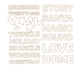 Scrapbooking  Elles Studio The Merriest Vellum Die Cuts Embellishments