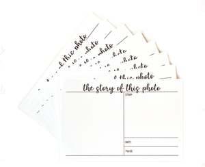Scrapbooking  Elles Studio - The Story Of This Photo 4 x 6 inch Journaling Tags Embellishments