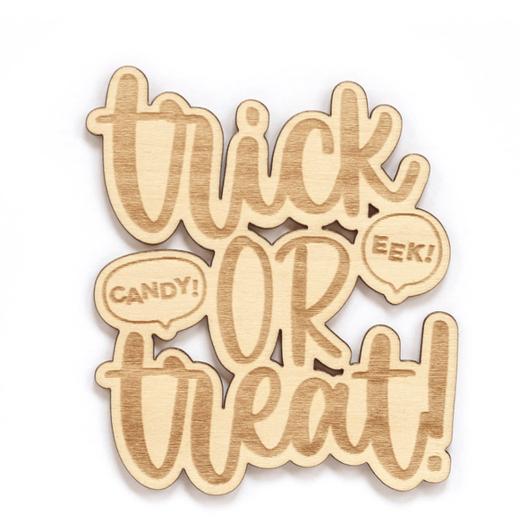 Scrapbooking  Elles Studio -Trick Or Treat Wood Veneer Embellishments