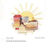 Scrapbooking  Elles Studio You Are My Sunshine Wood Veneer Embellishments