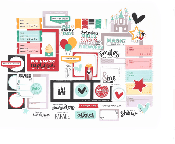 Scrapbooking  Elles Studio Magical Memories Die Cuts Ephemera