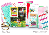 Scrapbooking  Elles Lovely Puffy Stickers kit