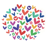 Scrapbooking  Elles Studio - Acetate Hearts 50pk kit
