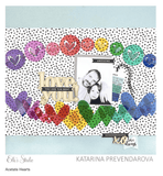 Scrapbooking  Elles Studio - Acetate Hearts 50pk kit