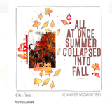 Scrapbooking  Elles Studio - Acrylic Autumn Leaves kit