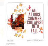 Scrapbooking  Elles Studio - Acrylic Autumn Leaves kit