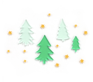 Scrapbooking  Elles Studio - Acrylic Christmas Trees kit