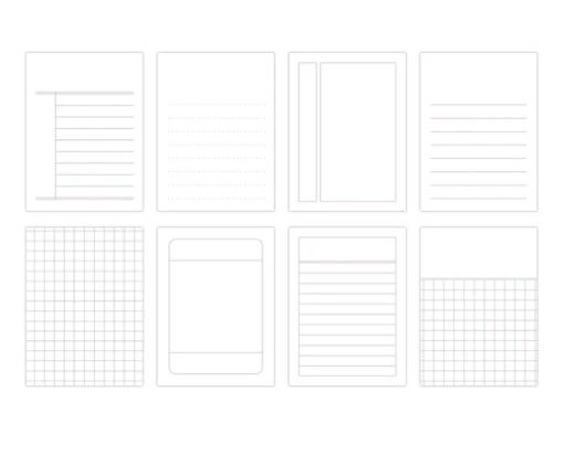 Scrapbooking  Elles Studio Basic Grid Journaling Tags kit