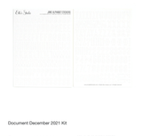 Scrapbooking  Elles Studio Document December 2021 Kit kit