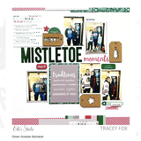 Scrapbooking  Elles Studio - Green Acetate Alphabet kit