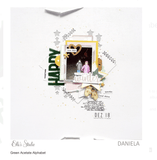 Scrapbooking  Elles Studio - Green Acetate Alphabet kit
