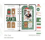 Scrapbooking  Elles Studio - Green Acetate Alphabet kit