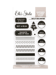 Scrapbooking  Elles Studio - Happiness & Cheer Stamps kit