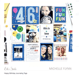 Scrapbooking  Elles Studio - Happy Birthday Journaling Tags kit