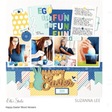 Scrapbooking  Elles Studio - Happy Easter Wood Veneer kit