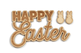 Scrapbooking  Elles Studio - Happy Easter Wood Veneer kit