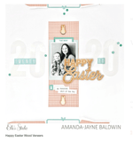 Scrapbooking  Elles Studio - Happy Easter Wood Veneer kit